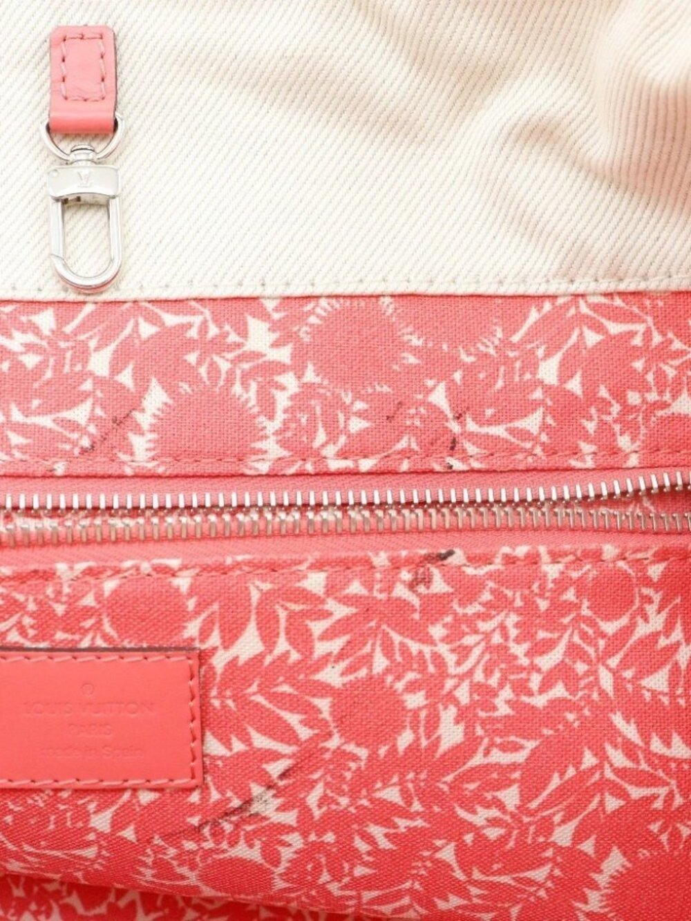 LOUIS VUITTON Hippo MM Tote Bag M94502 2014 Summer Collection Coraille Ivo. - Picture 9 of 12